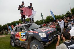 Vainqueurs de la catégorie Auto - #301 Mini: Nasser Al-Attiyah, Mathieu Baumel