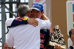 Motorrad-Podium: Sieger Marc Coma