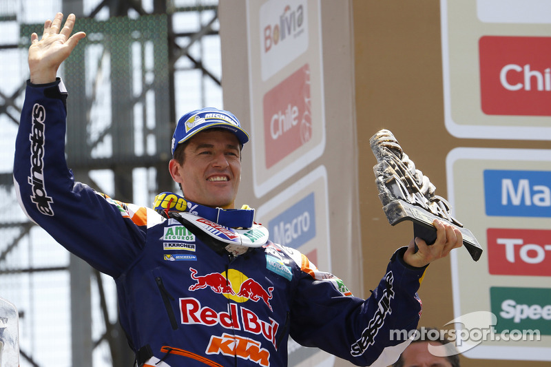 Motorrad-Podium: Sieger Marc Coma