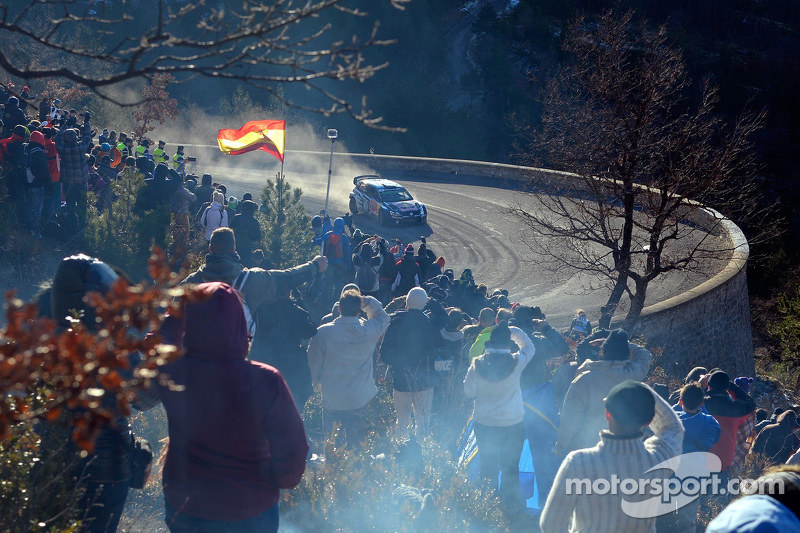 Sébastien Ogier y Julien Ingrassia, en su Volkswagen Polo WRC, de Volkswagen Motorsport