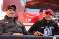 Tony Kanaan and Kyle Larson