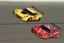 #3 Corvette Racing Chevrolet Corvette C7.R: Jan Magnussen, Antonio Garcia, Ryan Briscoe, #63 Scuderia Corsa Ferrari 458 Italia: Bill Sweedler, Townsend Bell, Anthony Lazzaro, Jeff Segal, Jeff Westphal