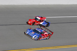 #01 Chip Ganassi Ford/Riley: Scott Pruett, Joey Hand, Charlie Kimball, Sage Karam, #0 DeltaWing Racing Cars DWC13: Katherine Legge, Memo Rojas, Gabby Chaves, Andy Meyrick