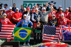 Podium: #02 Chip Ganassi Ford/Riley: Scott Dixon, Kyle Larson, Jamie McMurray, Tony Kanaan