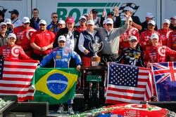 Podium: #02 Chip Ganassi Ford/Riley: Scott Dixon, Kyle Larson, Jamie McMurray, Tony Kanaan