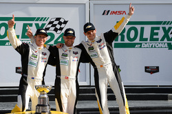GTLM podium: winners Jan Magnussen, Antonio Garcia, Ryan Briscoe