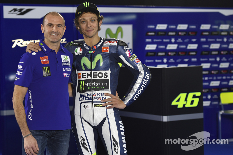 Massimo Meregalli con Valentino Rossi