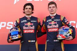 Max Verstappen e Carlos Sainz Jr. com a Toro Rosso STR10