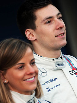 (L to R): Susie Wolff, Williams Development Driver with Alex Lynn, Williams Development Driver