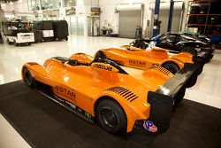 Various 8Star Motorsports cars in the team's workshops