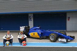 (L to R): Marcus Ericsson, Sauber F1 Team and Felipe Nasr, Sauber C34