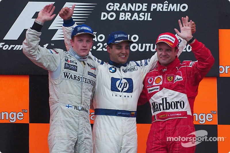 Podium: 1.  Juan Pablo Montoya, 2.  Kimi Räikkönen, 3. Rubens Barrichello