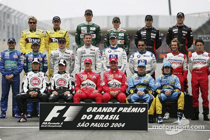 Familiefoto: de klas van 2004 in de Formule 1