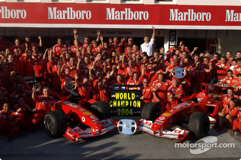 Ferrari 6 şampiyonluk (1999, 2000, 2001, 2002, 2003, 2004)