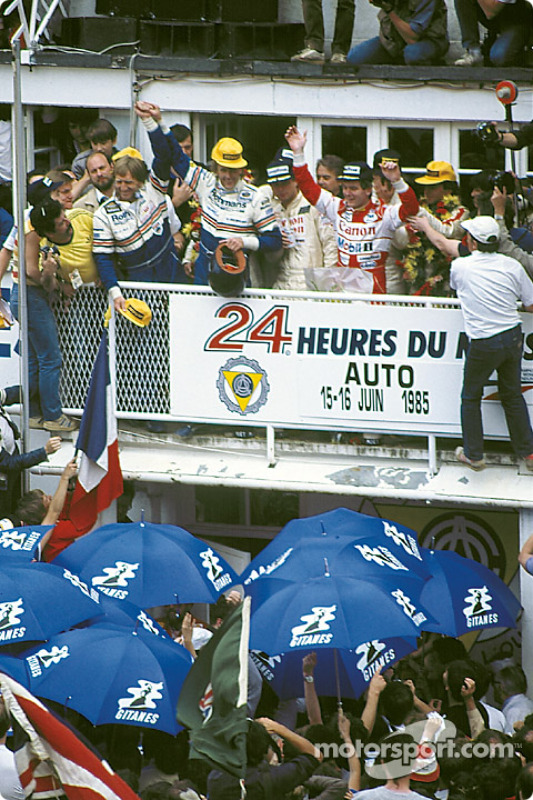 Podium Race Winners Klaus Ludwig Paolo Barilla And John Winter