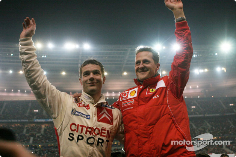 Sébastien Loeb and Michael Schumacher