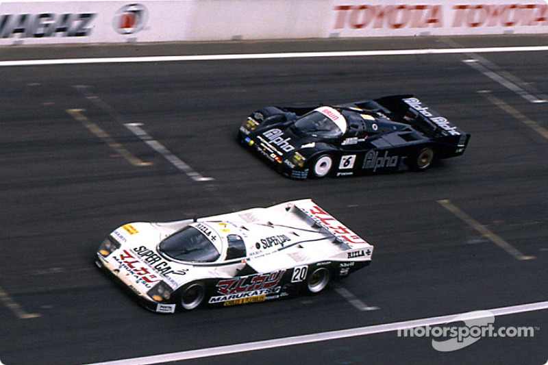 Team Davey Porsche 962C : Tim Lee-Davey, Tom Dodd-Noble, Katsunori Iketani ; Brun Motorsport Porsche 962C : Walter Lechner, Roland Ratzenberger, Maurizio Sala