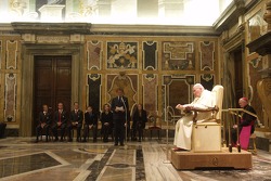 Papst Johannes Paul II mit Luca di Montezemelo