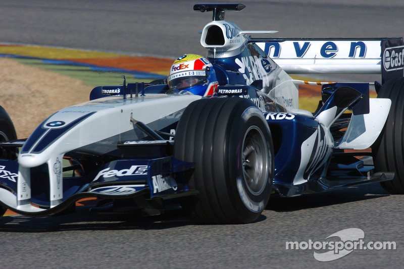 Mark Webber tests the new Williams BMW FW27