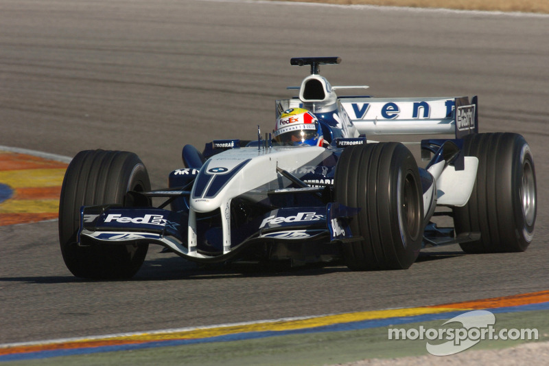 Mark Webber tests the new Williams BMW FW27
