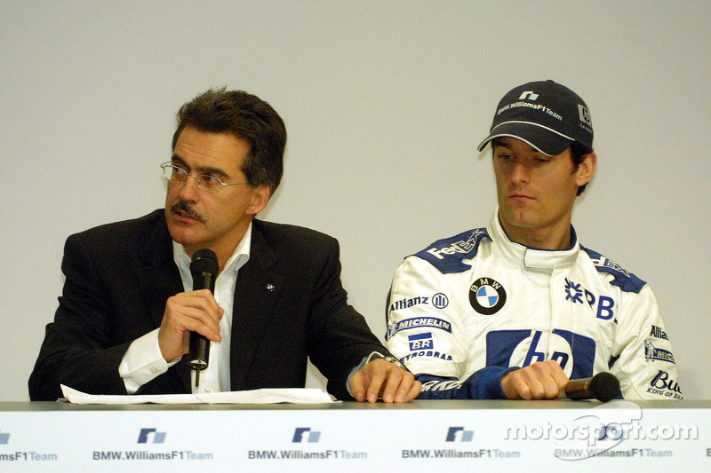 Dr Mario Theissen and Mark Webber