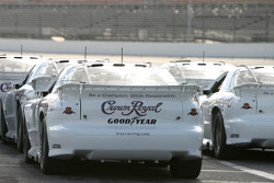 IROC cars sit on pit road