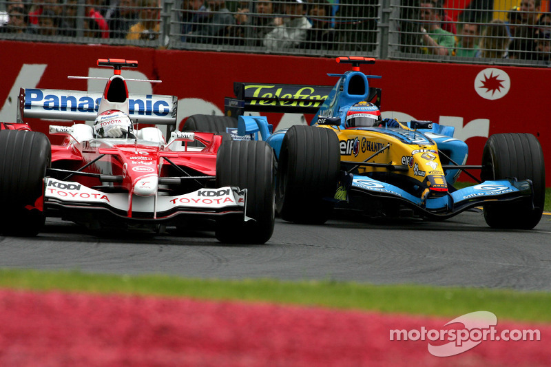 Jarno Trulli y Fernando Alonso