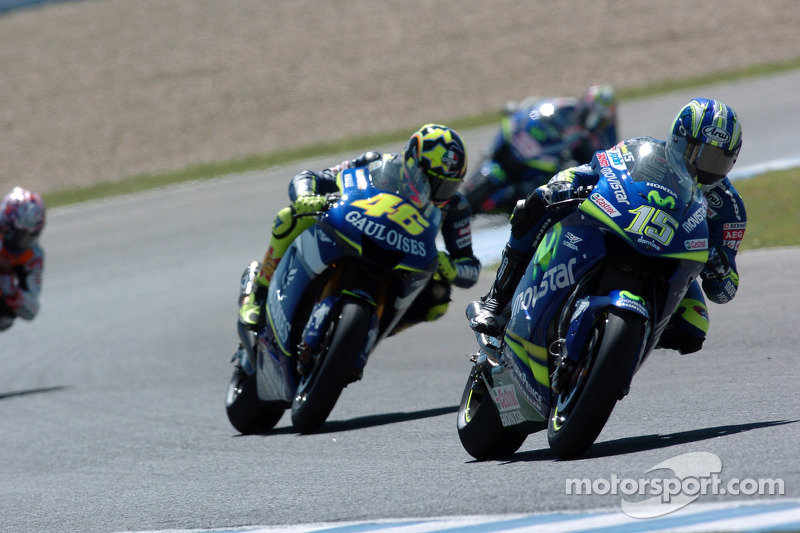 Sete Gibernau lidera a Valentino Rossi