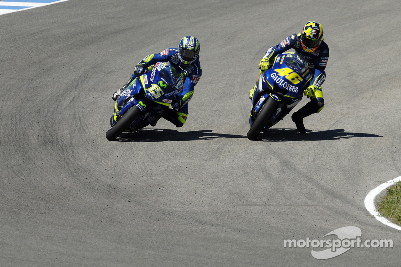 Valentino Rossi y Sete Gibernau
