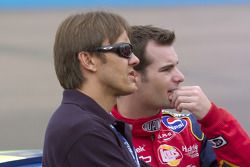 Adrian Fernandez y Jeff Gordon