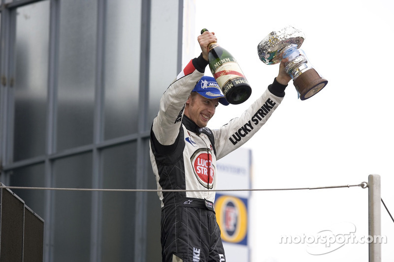 Jenson Button sur le podium