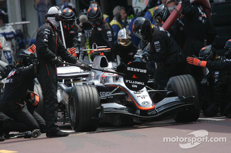 Pitstop for Kimi Raikkonen