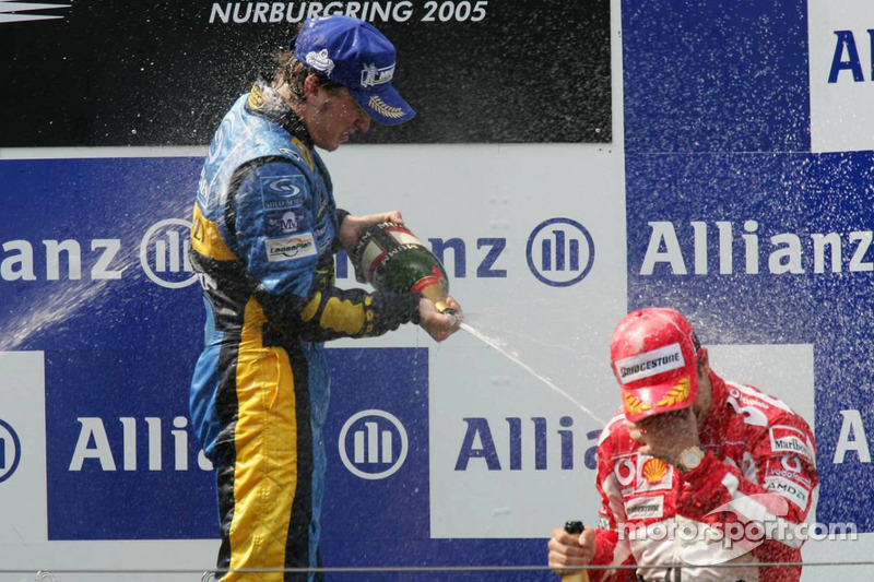 15- Fernando Alonso, 1º en el GP de Europa 2005 con Renault
