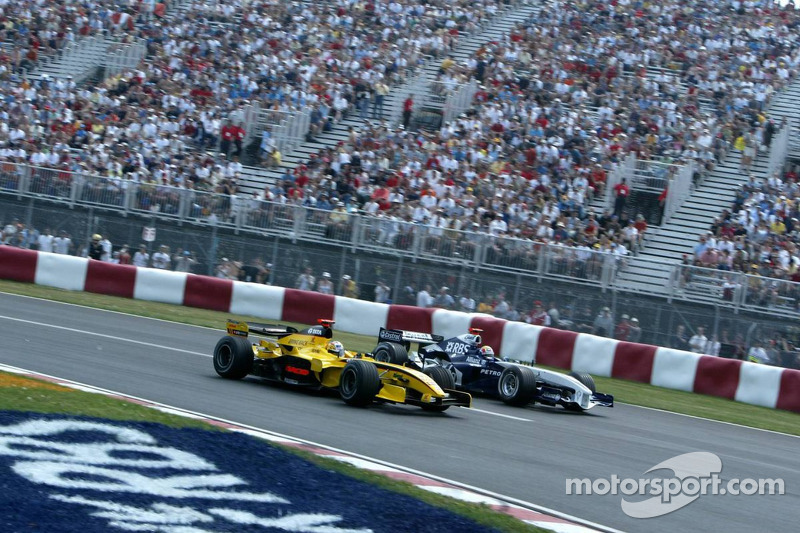 Tiago <b>Monteiro</b> y Mark Webber at GP de Canadá - Fórmula 1 Fotos