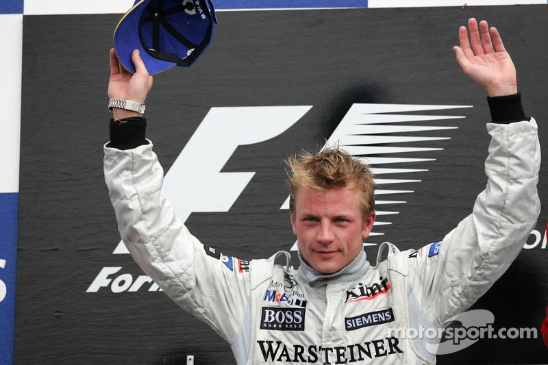 Kimi Raikkonen subiu no topo do pódio em 2005 no GP canadense