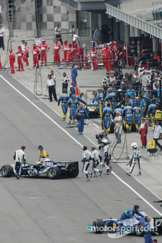 Michelin teams abandon the race