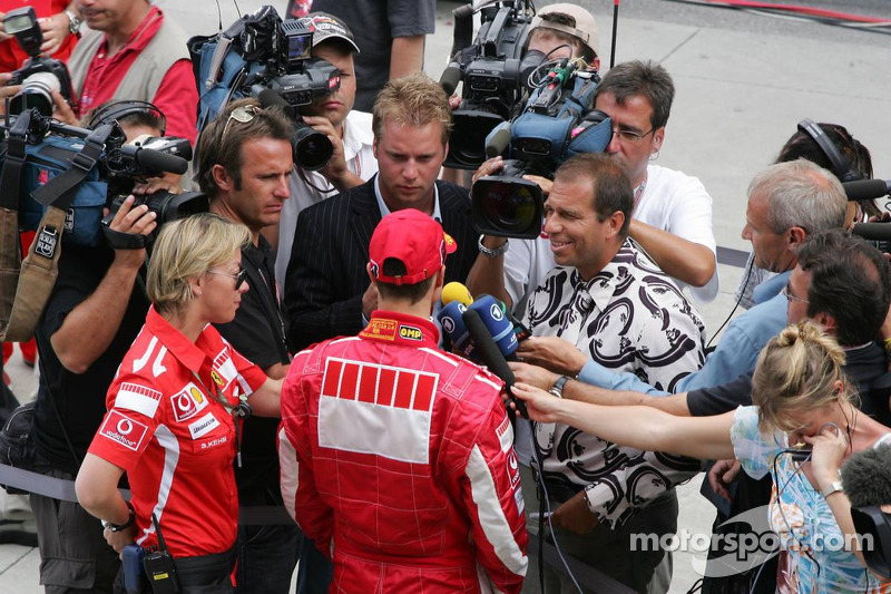 Michael Schumacher after the press conference