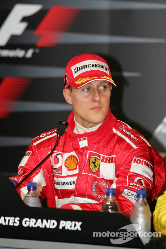 Conferencia de prensa: el ganador de la carrera, Michael Schumacher