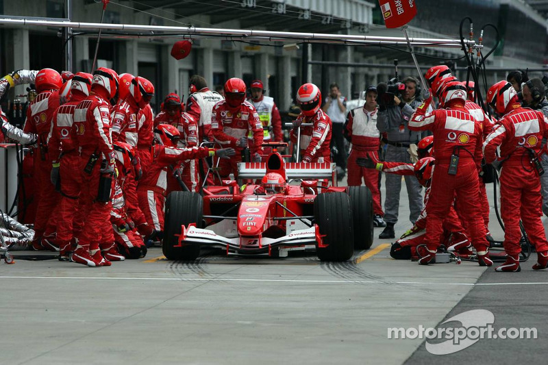 Pitstop for Michael Schumacher