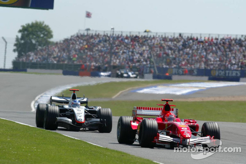 Michael Schumacher and Kimi Raikkonen