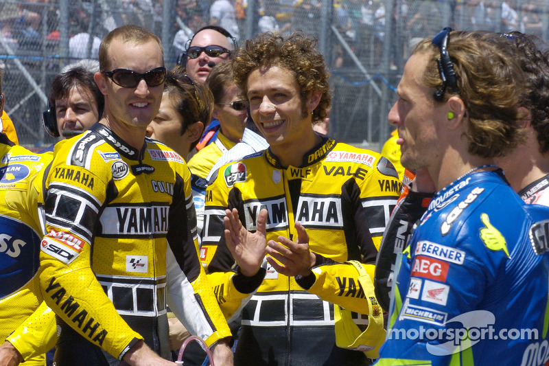 Colin Edwards, Valentino Rossi et Sete Gibernau