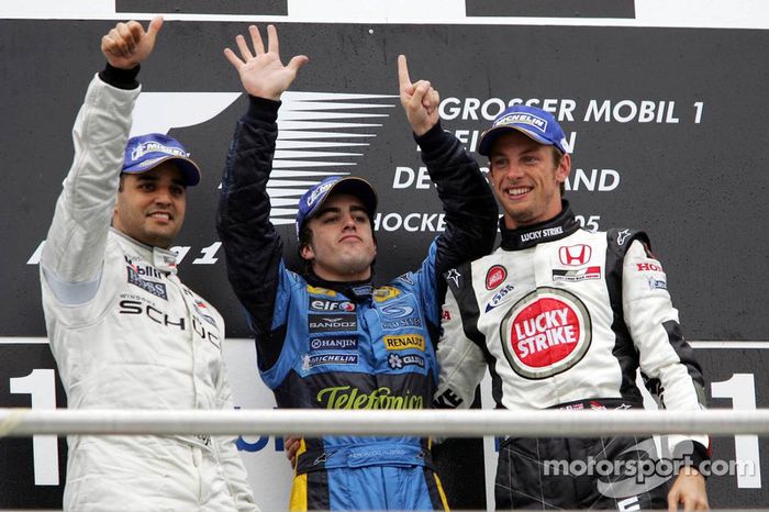 13 - (18 posiciones): Juan Pablo Montoya, McLaren: 20º a 2º en el GP de Alemania 2005