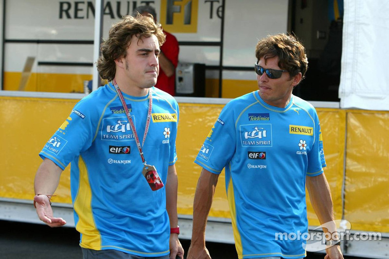 Fernando Alonso ve Giancarlo Fisichella