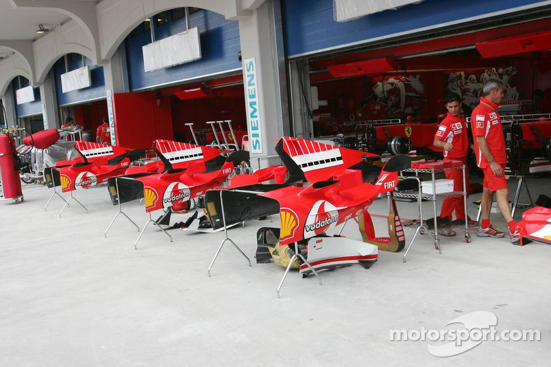 Zona de pits de Ferrari