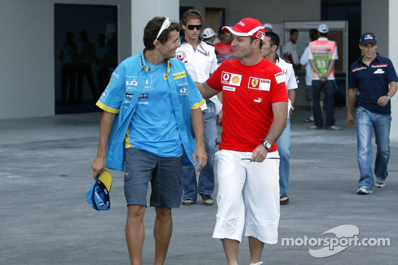 Giancarlo Fisichella ve Rubens Barrichello