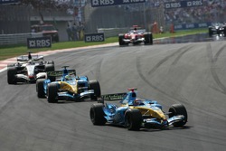 Fernando Alonso and Giancarlo Fisichella