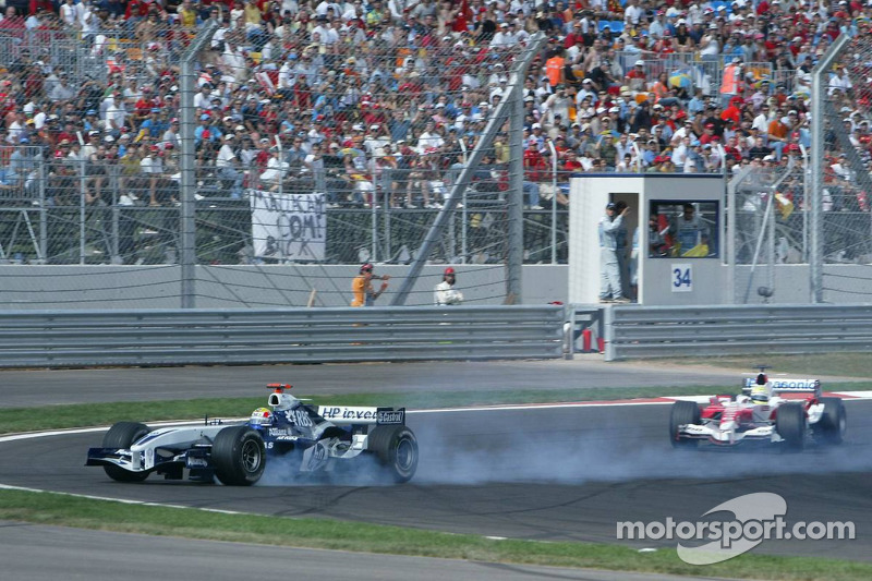 Nick Heidfeld'in başına gelen lastik sorunu
