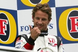 Jenson Button sur le podium