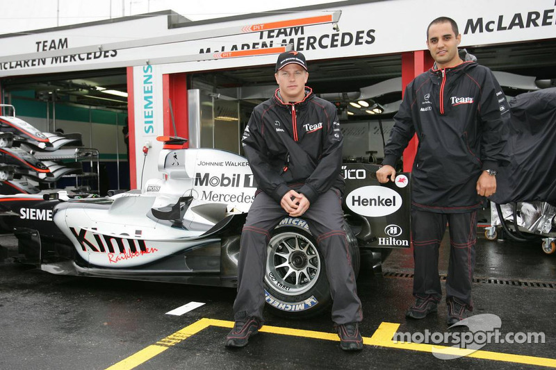 McLaren announces news sponsorship deal ve Hilton: Kimi Raikkonen ve Juan Pablo Montoya