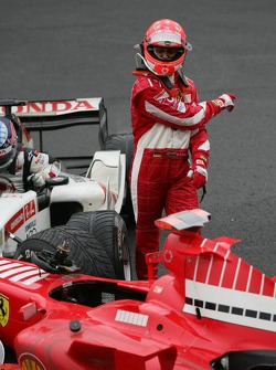 Michael Schumacher not happy at all